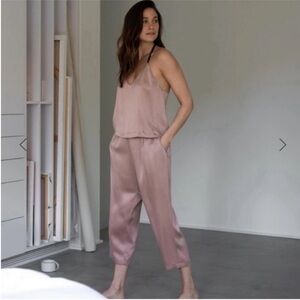 Lunya washable silk cami harem pants pajamas